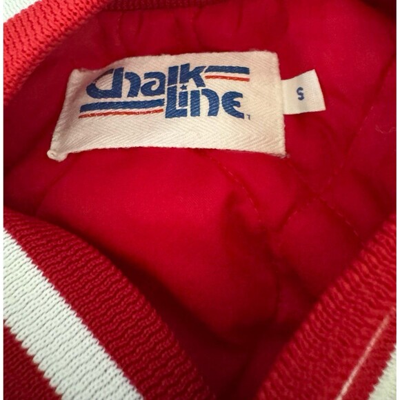 Vintage St Louis Cardinals Jacket 80s 90s Chalk Line Satin Bomber MLB size Small - Picture 7 of 11